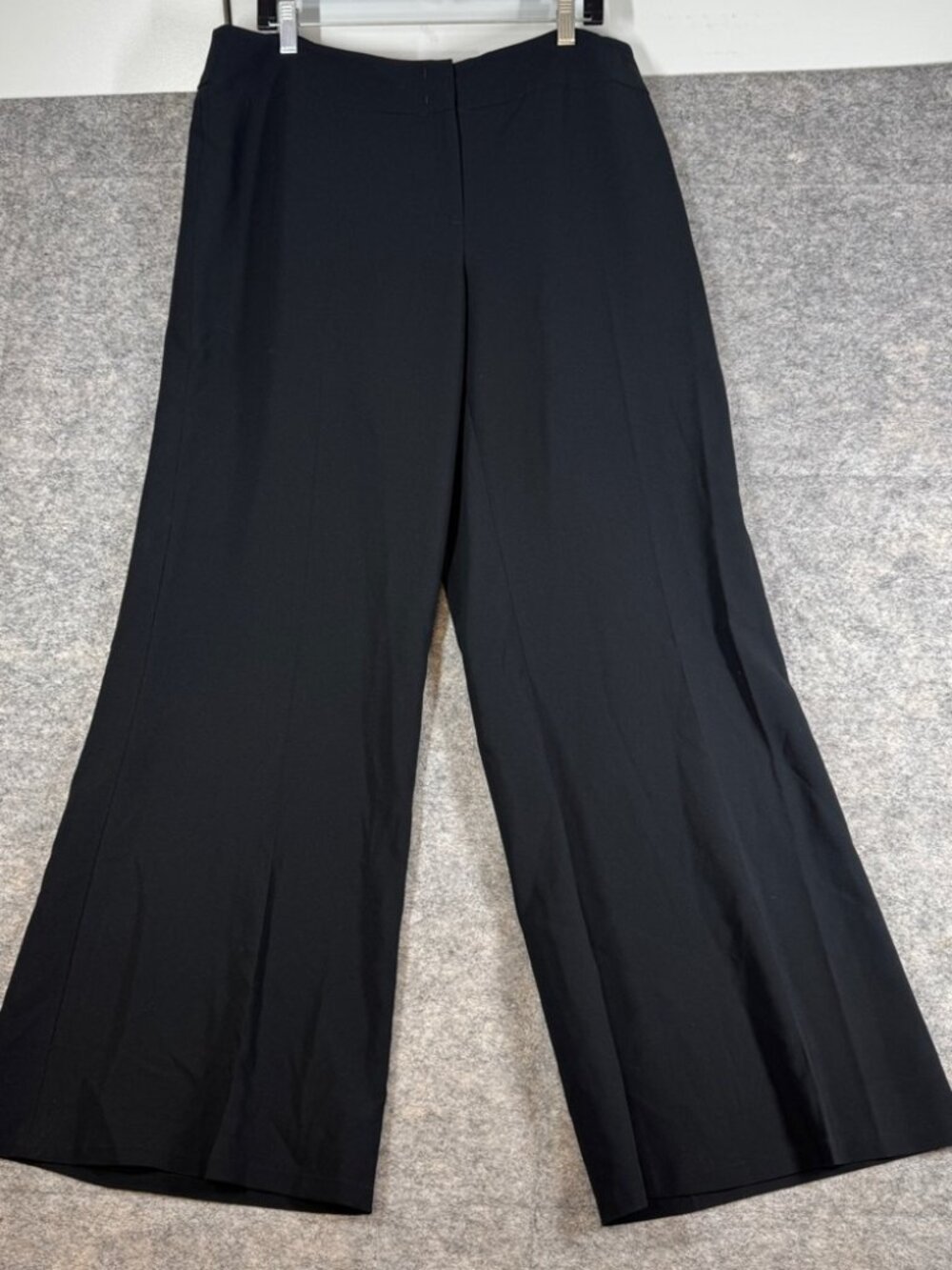Marina Rinaldi Wide Leg Pants Black Italian Designer Size 23 Quiet Luxury Plus - Picture 2 of 16
